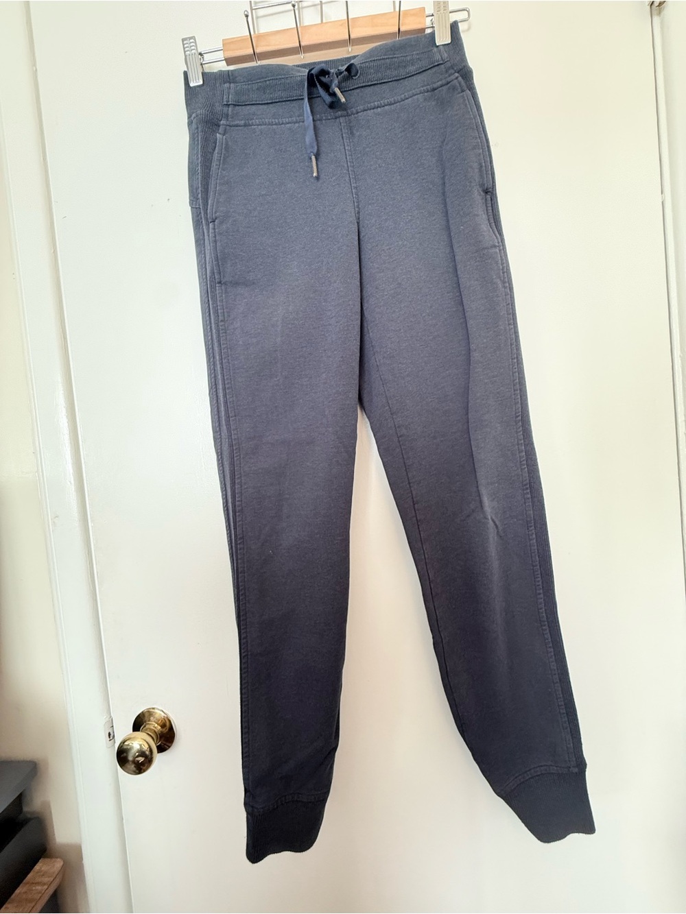 Ladies Drawstring Jogger Pants - Charcoal Gray